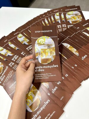 ผลงานพิมพ์แผ่นพับ