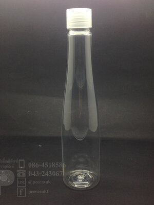 ขวด RR 200 ml ใส+จุกตัน+ฝาเกลียวใส แพค 10 ชิ้น