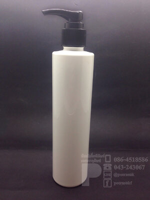 SA200 ml สีขาว+ปั้มดำ แพคละ 10 ชิ้น