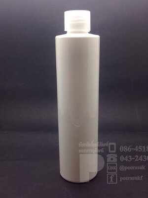 SA250 ml ขาว+จุกตัน+ฝาเกลียวใส แพคละ 10 ชิ้น