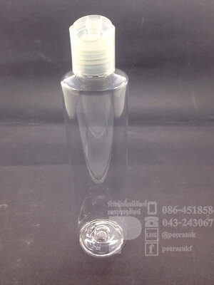 SA200 ml ใส+ฝาเพลสใส แพคละ 10 ชิ้น