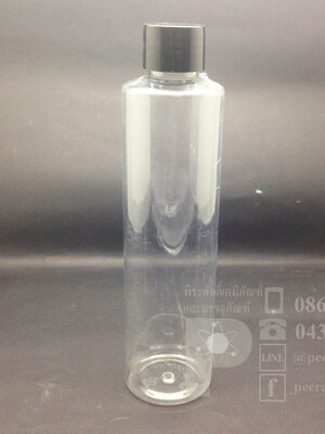 SA250 ml ใส+จุกตัน+ฝาเกลียวดำ แพคละ 10 ชิ้น