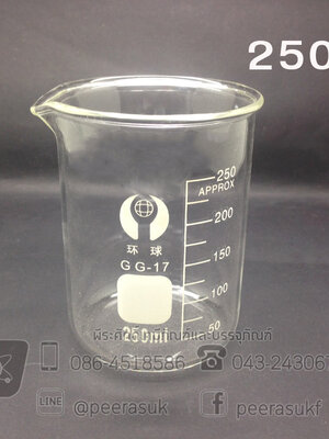 บีกเกอร์แก้ว 250 ml