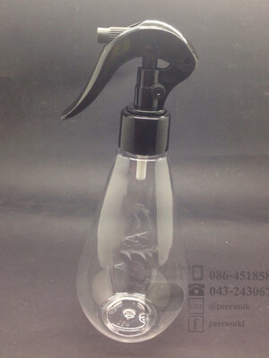 หยดน้ำ 250 ml ใส+ฟ็อกกี้ดำ จำนวน 10 ชิ้น