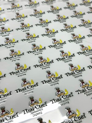 ผลงานสติ๊กเกอร์ UV DTF