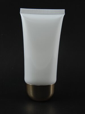 หลอดโฟม 30 กรัม สี ขาว (ฝาทองมน) แพคละ 5ชิ้น