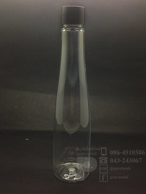 ขวด RR 200 ml ใส+จุกตัน+ฝาเกลียวดำ แพคละ 10 ชิ้น