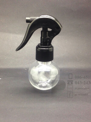 ขวดบอล 50 ml ใส+ฟ็อกกี้ดำ แพคละ 10 ชิ้น