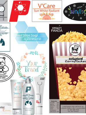 พิมพ์ฉลาก,สติ๊กเกอร์ติดสินค้า 1 ตร.ม.