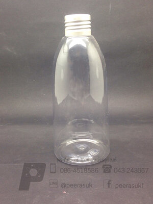 ขวด Ki 250 ml ใส+จุกตัน+ฝาเกลียวสีเงิน 10 ชิ้น