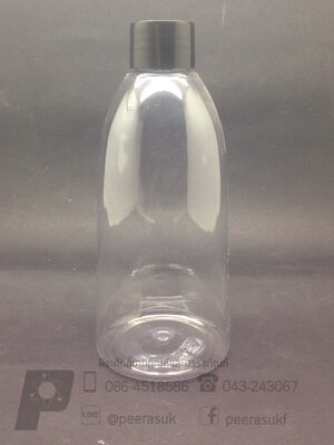 ขวด Ki 250 ml ใส+จุกตัน+ฝาเกลียวดำ 10 ชิ้น