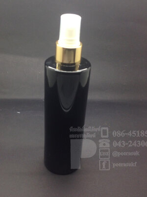 ขวด SA 250 ml สีดำ+สเปรย์ทอง 10 ชิ้น