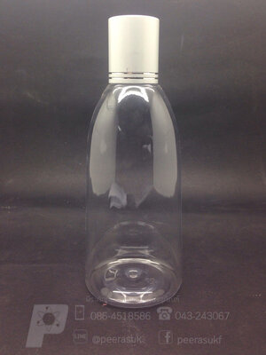 ขวด Ki 250 ml ใส+จุกตัน+ฝาเกลียวอลูสีเงินลาย 10 ชิ้น