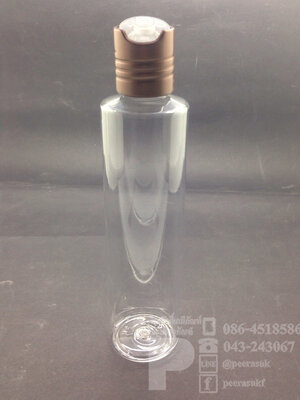 SA200 ml ใส+ฝาเพลสอลูฯสีทองแดง แพคละ 10 ชิ้น