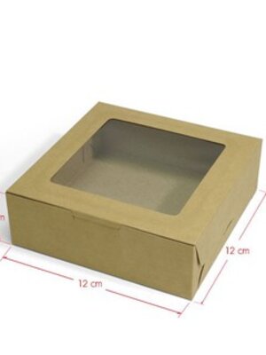 BK61W-K01กล่องขนมเปี๊ยะ5ชิ้น ขนาด12x12x4ซม.(20ชิ้น)