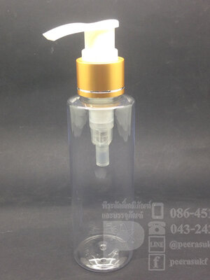 SA120 ml ใส+ปั้มทอง แพคละ 10 ชิ้น