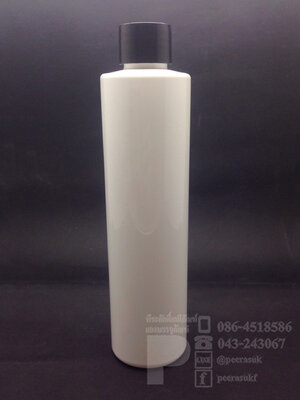 SA250 ml ขาว+จุกตัน+ฝาเกลียวดำ แพคละ 10 ชิ้น