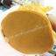 ถุงผ้าใส่สังฆทาน สีทอง ก้นกลมชายระบาย 1แพ็ค/10 ใบ (เฉพาะถุงผ้า: ตกใบละ 25.-)