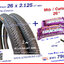 ยางจักรยาน 26 x 2.125 พร้อมยางใน 2 เส้น - ส่งด่วน EMS -