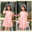 ชุดคลุมท้องเปิดให้นม ลูกไม้มีซับใน งานดีมากสวยเริด M,L,XL