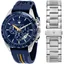 Maserati R8871612039 นาฬิกาผู้ชาย Traguardo Modena Edition Quartz Men's Watch + สายยาง