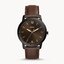 Fossil FS5551 นาฬิกาผู้ชาย Minimalist Three-Hand Brown Leather Watch Quartz Men's Watch