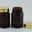 ขวดสาหร่าย 80 กรัม สีชา ฝาทอง แพคละ 20 ใบ