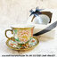 ของชำร่วยงานศพ ชุดแก้วกาแฟพร้อมจานรองแก้ว ลายทองใหญ่ กล่องขาวคาดริบบิ้น (KD) พร้อมห่อผ้า ชุดละ 75.-