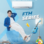 เครื่องปรับอากาศ DAIKIN แบบติดผนัง ขนาด 13,000 BTU รุ่น FTM13PV2S (FTM SERIES)