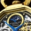 Stuhrling Original 889.02 นาฬิกาผู้ชาย Stuhrling Original รุ่น 889.02, Modena Automatic Dual Time Skeleton brown Genuine Leather Strap Men's Watch