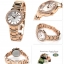 Fossil ES3284 นาฬิกาผู้หญิง Fossil รุ่น ES3284, Virginia Crystal Rose Gold Tone Women's Watch