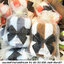 ของชำร่วยแจกงานศพ ผ้าขนหนูเช็ดผม ลายริ้ว ขนแกะ คาดริบบิ้น อย่างเดียว 35.- / คาดริบบิ้นใส่ถุงผ้า 40.- (ใส่ถุงผ้าติดโบว์ 41.-)