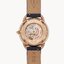 Fossil ME3186 นาฬิกาผู้หญิง Tailor Automatic Blue Leather Women's Watch