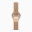 Skagen SKW2799 นาฬิกาผู้หญิง Leonora Rose Gold-Tone Steel-Mesh Quartz Women's Watch