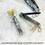 ของชำร่วยงานศพ กรรไกรตัดเล็บ-ไม้แคะหู สีดำลายดอกไม้ (N) สั่งซื้อขั้นต่ำ 100 ชิ้น ใส่ถุงพลาสติกแก้ว ติดโบว์ 15.-