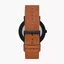 Skagen SKW6889 นาฬิกาผู้ชาย Kuppel Two-Hand Sub-Second Brown Leather Watch Men's Watch