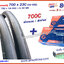 ยางจักรยาน 700 x 23C (23-622) พร้อมยางใน 2 เส้น - ส่งด่วน EMS -