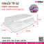 กล่องใส TR-52 @ จำนวนการบรรจุ : แพคละ 50 ชิ้น / หีบละ 24 แพค (1,200 ชิ้น)