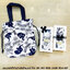 ของชำร่วยงานศพ ถุงผ้าหูหิ้ว หูรูด ผ้าฝ้ายลายญี่ปุ่น 20*22 ซม. ใส่กล่องขาว ติดโบว์ 33.-/ คาดริบบิ้นรอบกล่อง 35.-