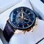 Citizen BL8156-12E นาฬิกาผู้ชาย Eco-Drive Chronograph Perpetual Leather Men's Watch