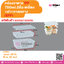 กล่องอาหาร PP 750ml.2ชั้น เหลี่ยม +ฝา+ถาดกลาง (EPP)