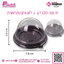 ถาดกลมฐานดำ + ฝา DD-68ฺ B