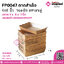 FP0033 ถาดสำเร็จ 4x6นิ้ว วอลนัท ตราสนคู่ขนาด 4 x 6 x 1 นิ้ว แพคละ 50 ชิ้น ลังละ 500 ใบ