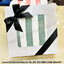 PROMOTION! ของชำร่วยงานศพ ผ้าเช็ดตัวลายริ้ว เนื้อผ้านาโน นุ่มฟู 27x54 นิ้ว ใส่กล่องพ่นทรายสีเงิน คาดริบบิ้น ชุดละ 120.-