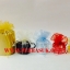 ถุงผ้าแก้วกลม (สีแดง) 35 ซม. แพคละ 10 ใบ