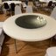 Trp.ทีอาร์พี Round Table Plastic 120 cm. 圆桌会议 餐桌 中式餐桌 配有旋转镜组 โต๊ะกลมโต๊ะกลมพับขาหน้าพลาสติก ขาเหล็กสีอบ่โต๊ะจัดเลี้ยงโต๊ะอาหารโต๊ะจีนโต๊ะโรงแรมภัตตาคาร Trp. Tablechairthai
