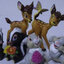 ชุด กวางน้อย แบมบี้ Bambi และเพื่อน รวม 7 ตัว ขนาด 2-3 นิ้ว