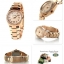 Fossil AM4508 นาฬิกาผู้หญิง Fossil รุ่น AM4508, Serena Crystals Rose Gold-Tone Stainless Women's Watch