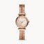 Fossil ES4697 นาฬิกาผู้หญิง Carlie Mini Three-Hand Rose-Gold-Tone Stainless Women's Watch