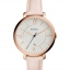 Fossil ES3988 นาฬิกาผู้หญิง Fossil รุ่น ES3988, Jacqueline Blush Leather Strap Quartz Women's Watch